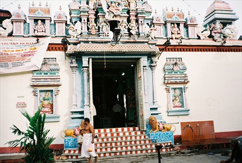 Malajzia-indický chrám v Penangu