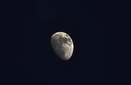 Mesiacik este ked bol na oblohe :)