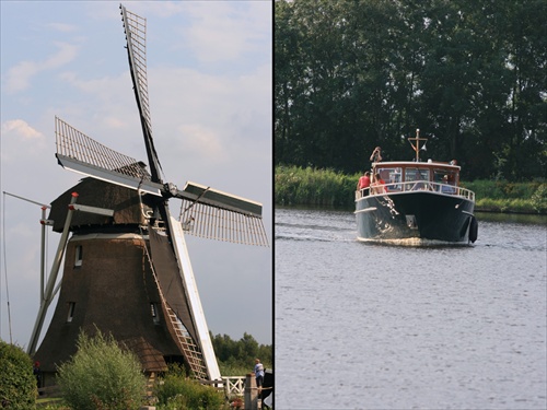 (1117) Cestou po kanáloch sú dominantou mlyny a všade plno lodí