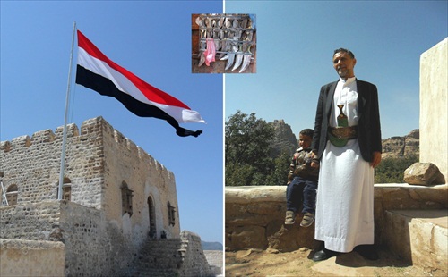 (1310) Jemen - Al Quahira Taiz+hrdý jemenský otec+tradičné nože