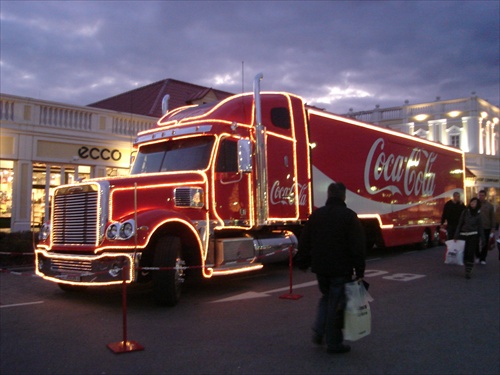 Vianočný kamión Coca Cola