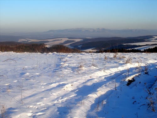 Šarišská vrchovina v zime 2