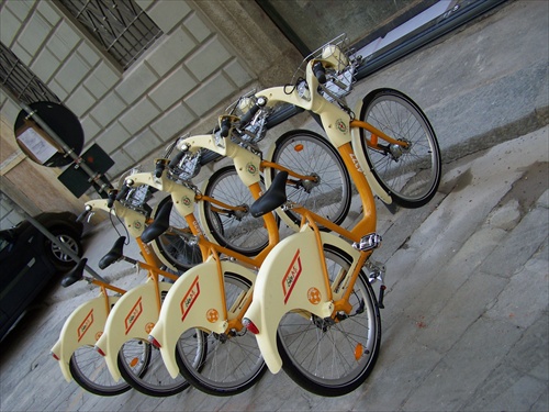 Bicykle v Milane