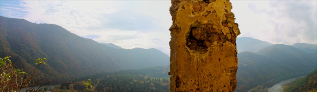 Panorama Hradu Stare Strečno