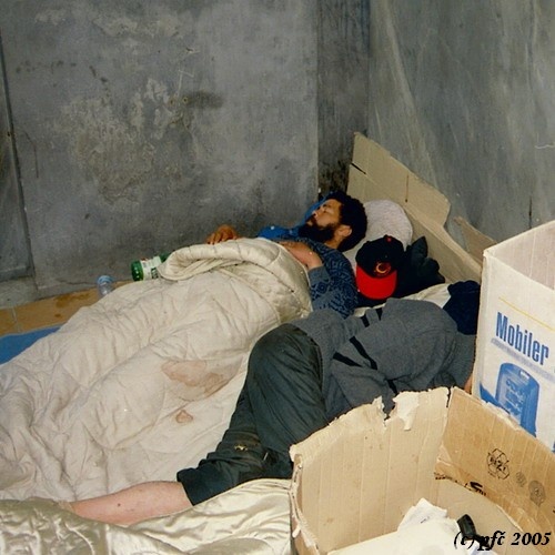 bezdomovci v Neapoli