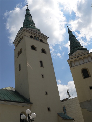 veže kostola v Žiline