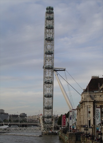 London Eye z profilu