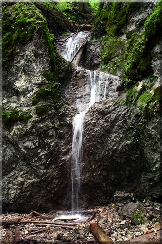 Slovenský raj - Veľký Kyseľ-vodopád v bariére