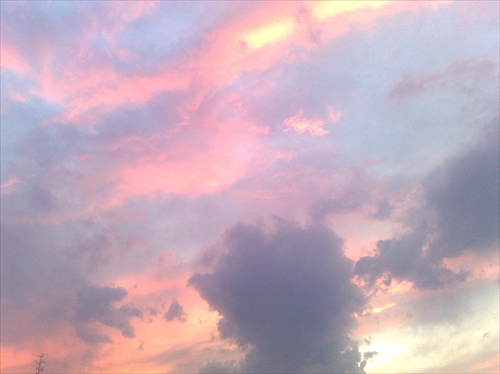 večerná obloha