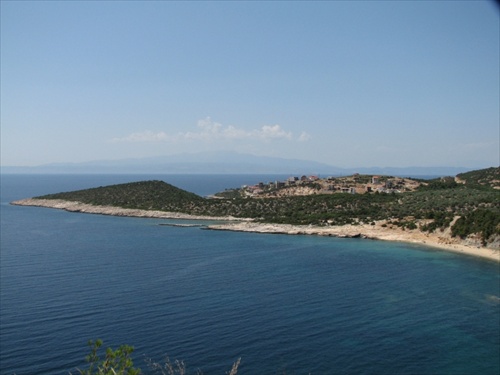 Západné pobrežie ostrova Thasos