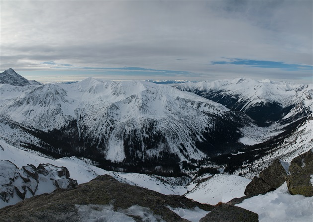 Výhľad z Kasprov vrch