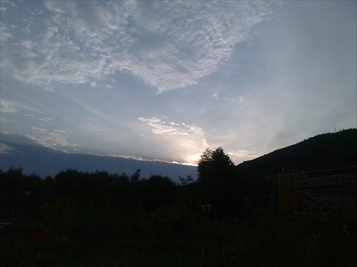 Západ slnka v Tepličke