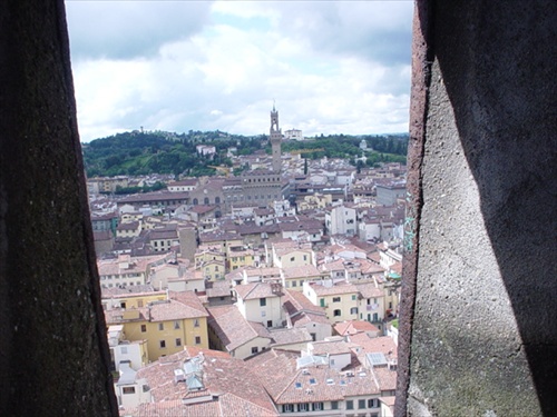 Pohľad z okna na Florenciu