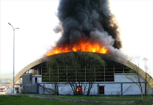 Požiar v areáli Tatralandie L.Mikuláš