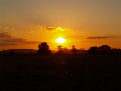 Západ slnka na Slovensku