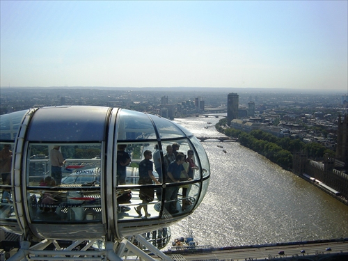 Na vrchole London Eye.