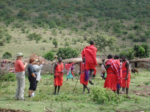 masajská dedina