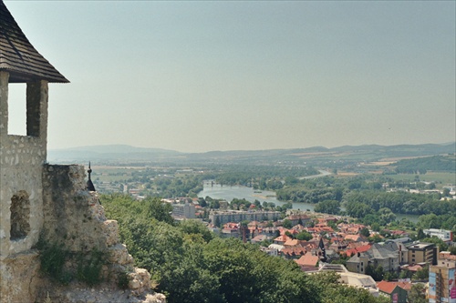 Mesto Trenčín z hradu