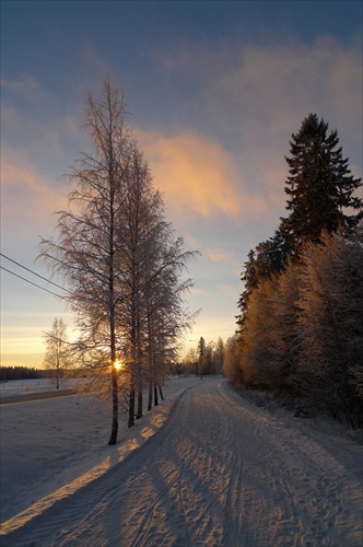 Fínsky západ slnka