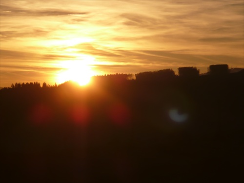 Západ slnka nad Brusnom