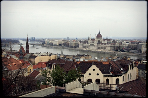 ...roofs of Budapest...