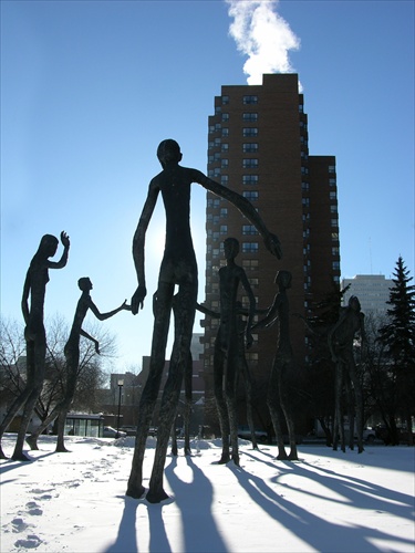 tancujuce sochy, Calgary, Kanada