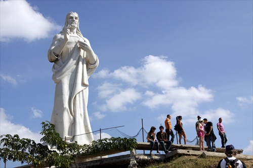 Kristova socha v Havane