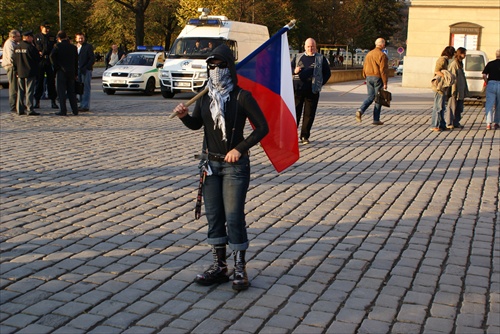Praha 21. 10. 2008 Demonštrácia proti Radaru v CZ