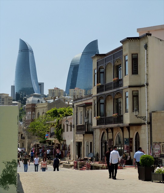 Modern vs. old Baku