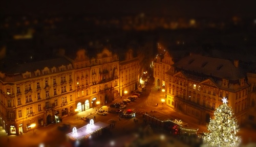 Praha...pokus o tilt-shift
