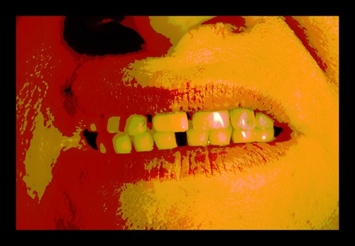 Warhol style teeth