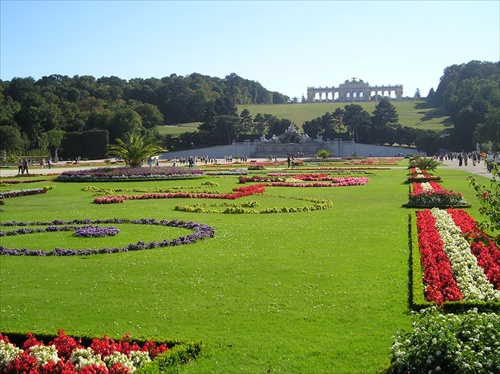 Wien Schonnbrunn záhrady