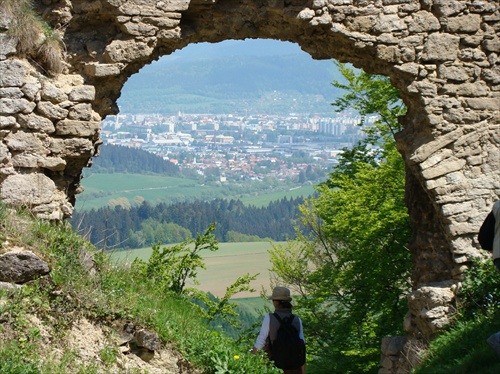 Žilina z hradu Lietava