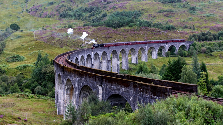 Glenfinnan Viaduct & Jacobite steam train II