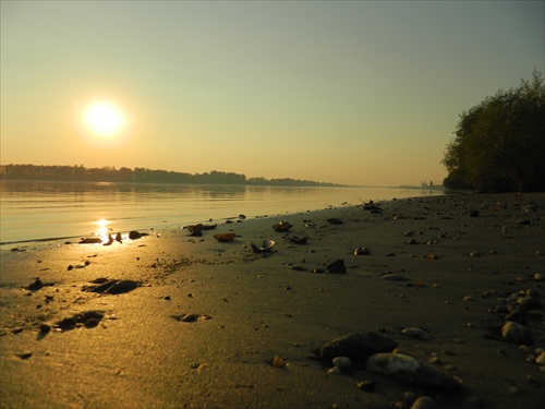 škebľová západovka pri Dunaji