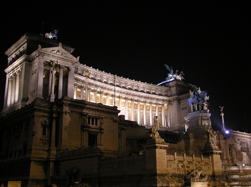 Nočné pamiatky v Ríme