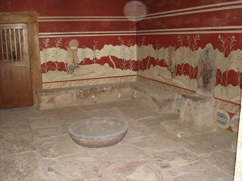 Vládcovské kreslo v Knosse