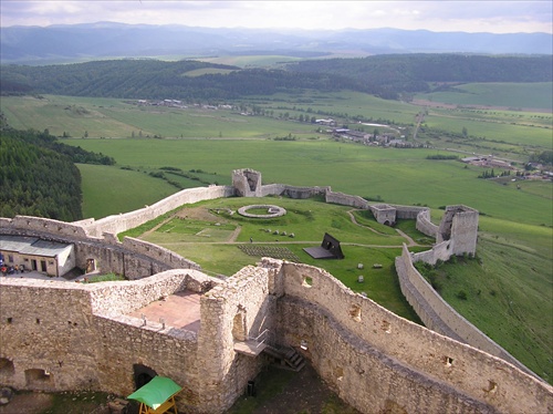 spišský hrad (pohľad z veže)