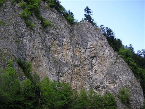 poľský znak vytesaný v skale