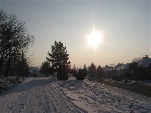 Naša dedina v zime