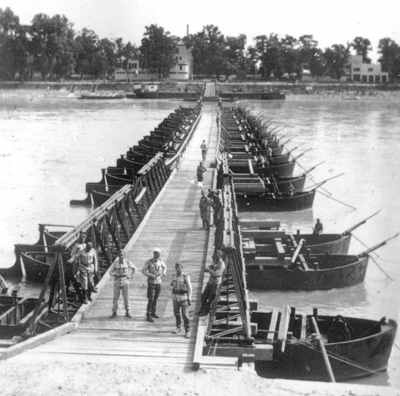 Jediný most cez Dunaj v r.1945, BA