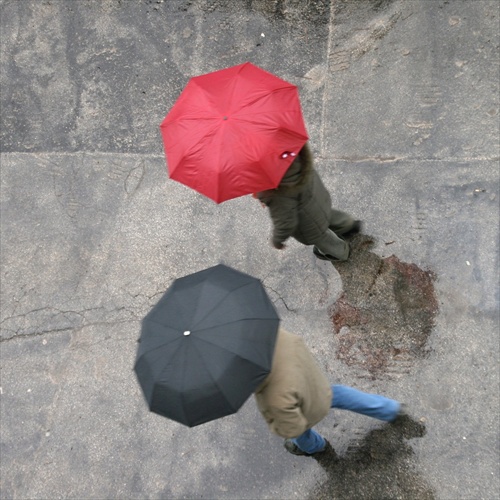Kráčanie v daždi