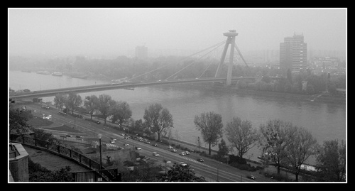 Zamlžený Dunaj