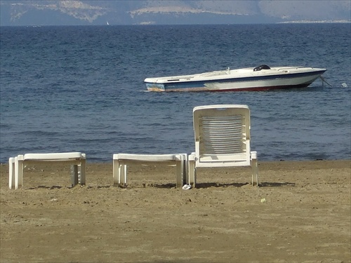 pláž a more na Corfu