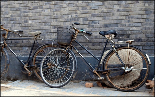 Bicykle v Pekingu.