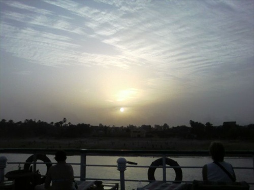 Západ slnka nad Nílom