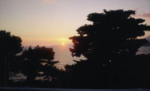 Západ slnka nad Jadranom