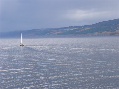 Loch Ness, Škótsko, apríl 2008