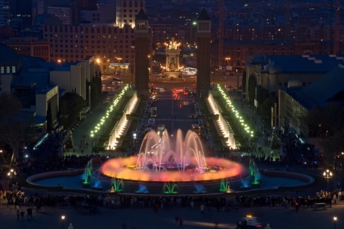 Spievajúca fontána v Barcelone