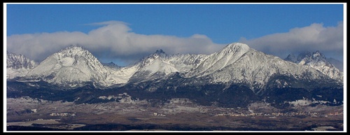 Zasnežené Tatry